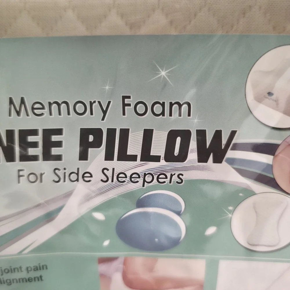 Cushy Form Memory Foam Knee Pillow For Side Sleepers Orthopedic Leg Wedge